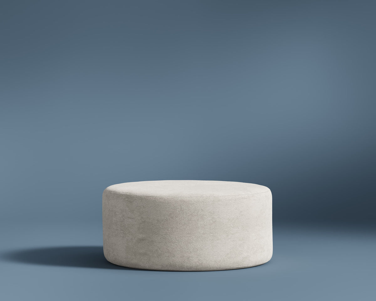 C8 Round Pouf Ottoman in Helium Cloud - modular sofa from Rove Lab | C8 Round Pouf Ottoman - Rove Lab 香港組合梳化