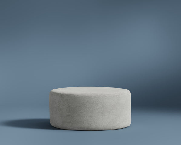 C8 Round Pouf Ottoman in Platinum Grey - modular sofa from Rove Lab | C8 Round Pouf Ottoman - Rove Lab 香港組合梳化
