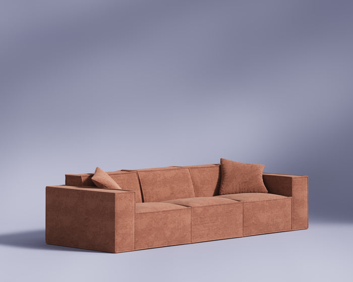 M1 Sofa Three Seater in Copper Tan - modular sofa from Rove Lab | M1 Sofa Three Seater - Rove Lab 香港組合梳化