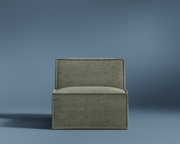 M1 Armless Sofa Seat in Krypton Green - modular sofa from Rove Lab | M1 Armless Sofa Seat - Rove Lab 香港組合梳化