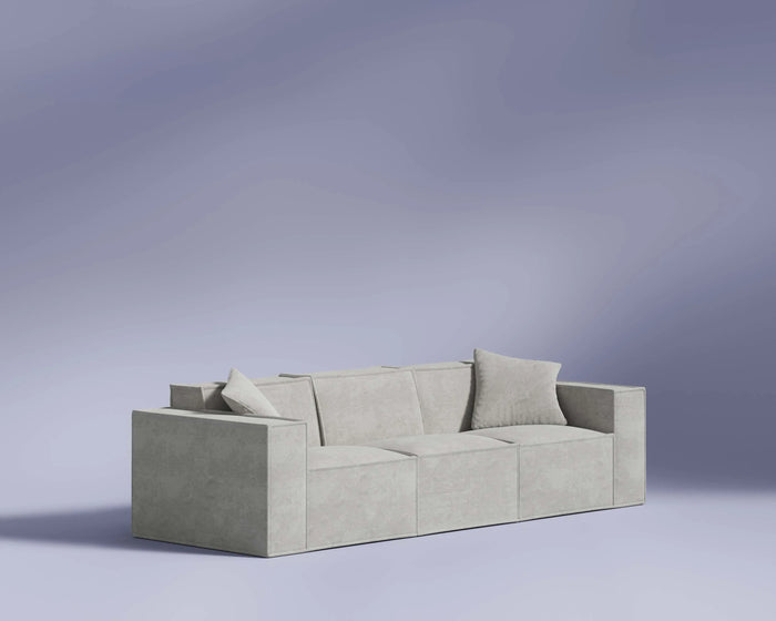 M3 Three Seater Sofa in Platinum Grey - modular sofa from Rove Lab | M3 Three Seater Sofa - Rove Lab 香港組合梳化