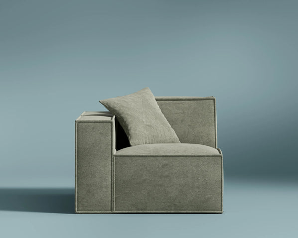 M3 Left Arm Sofa Seat in Krypton Green - modular sofa from Rove Lab | M3 Left Arm Sofa Seat - Rove Lab 香港組合梳化