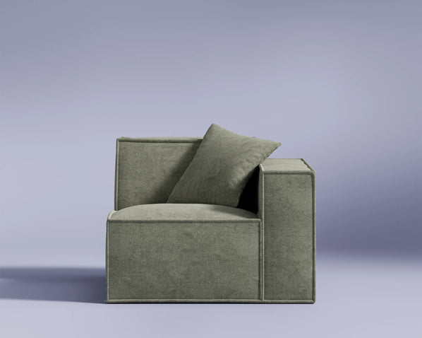 M3 Right Arm Sofa Seat in Krypton Green - modular sofa from Rove Lab | M3 Right Arm Sofa Seat - Rove Lab 香港組合梳化